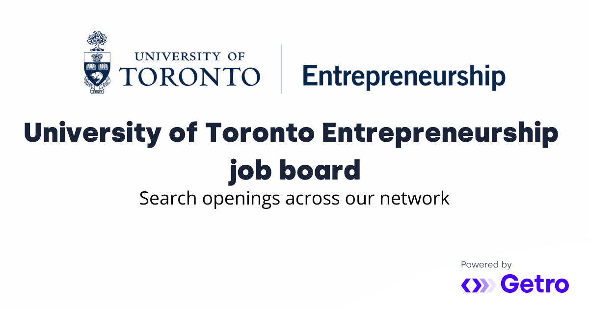 University of Toronto Entrepreneurship