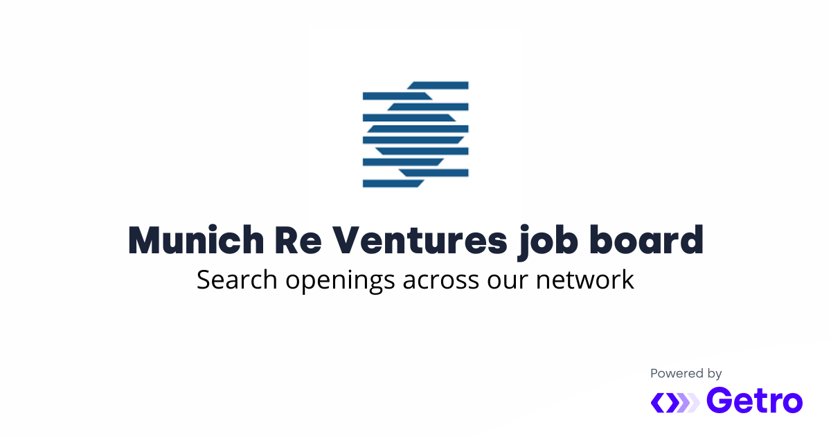 Privacy policy  Munich Re Ventures Job Board