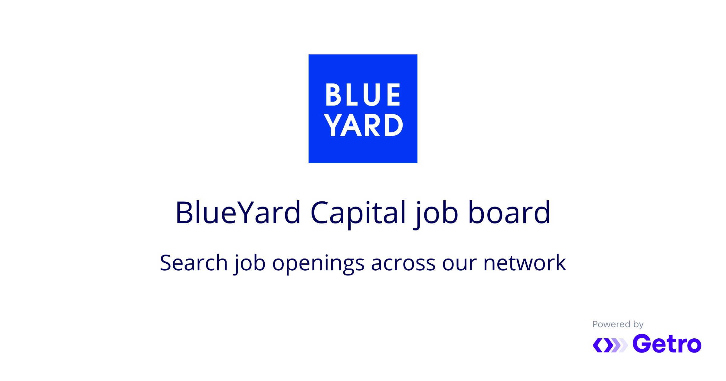 Privacy policy | BlueYard Capital Job Board