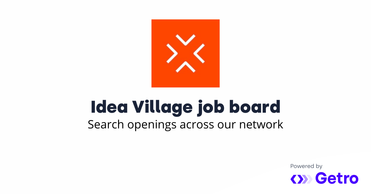 Jobs The Idea Village Job Board