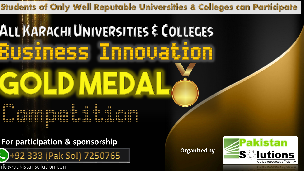 Business Innovation Gold Medal Competition - SponsorMyEvent