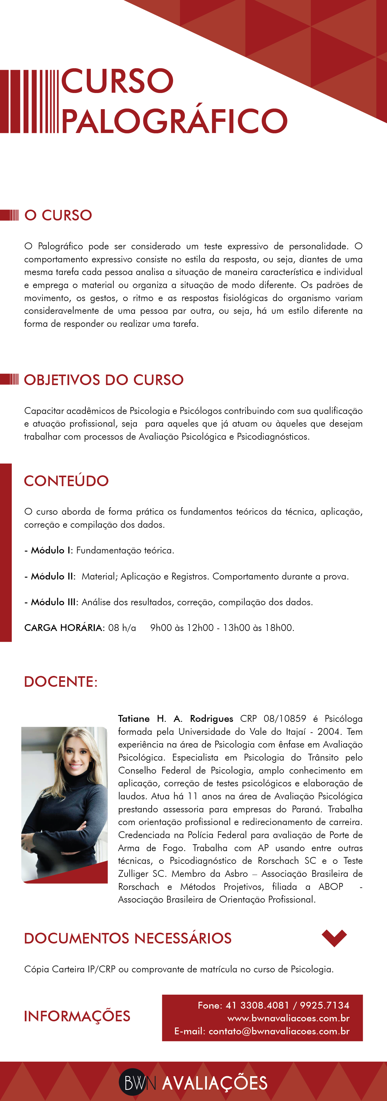 Curso Teste Palográfico