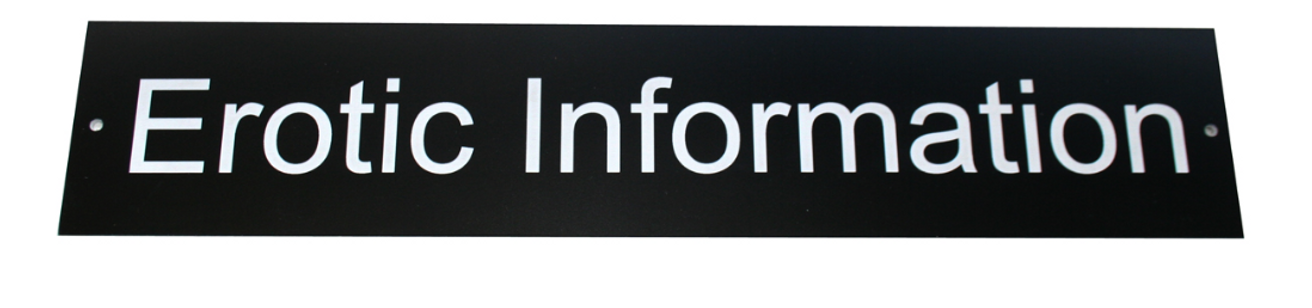 Door Signs: Erotic Information