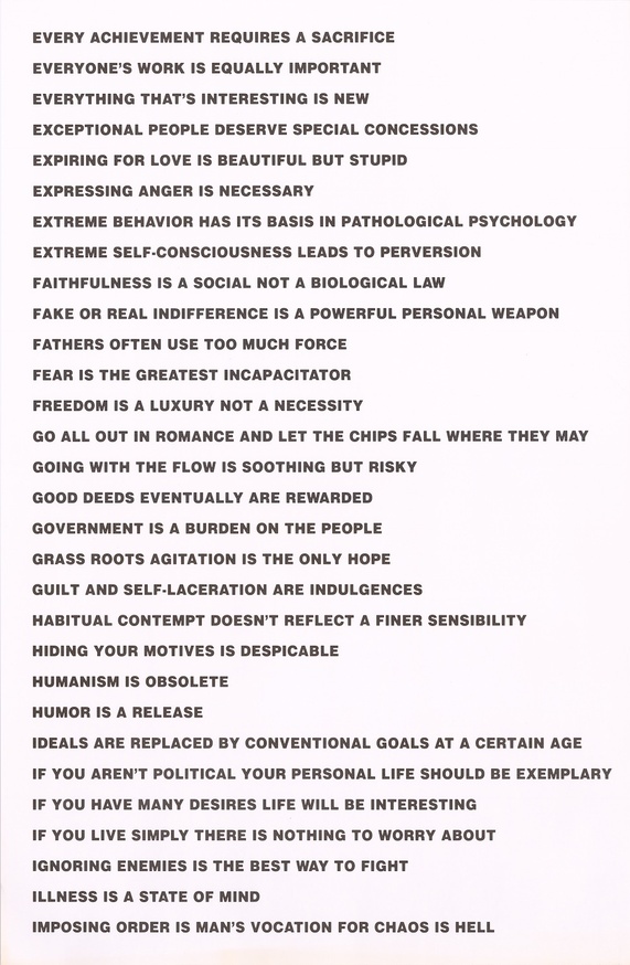 jenny holzer truisms