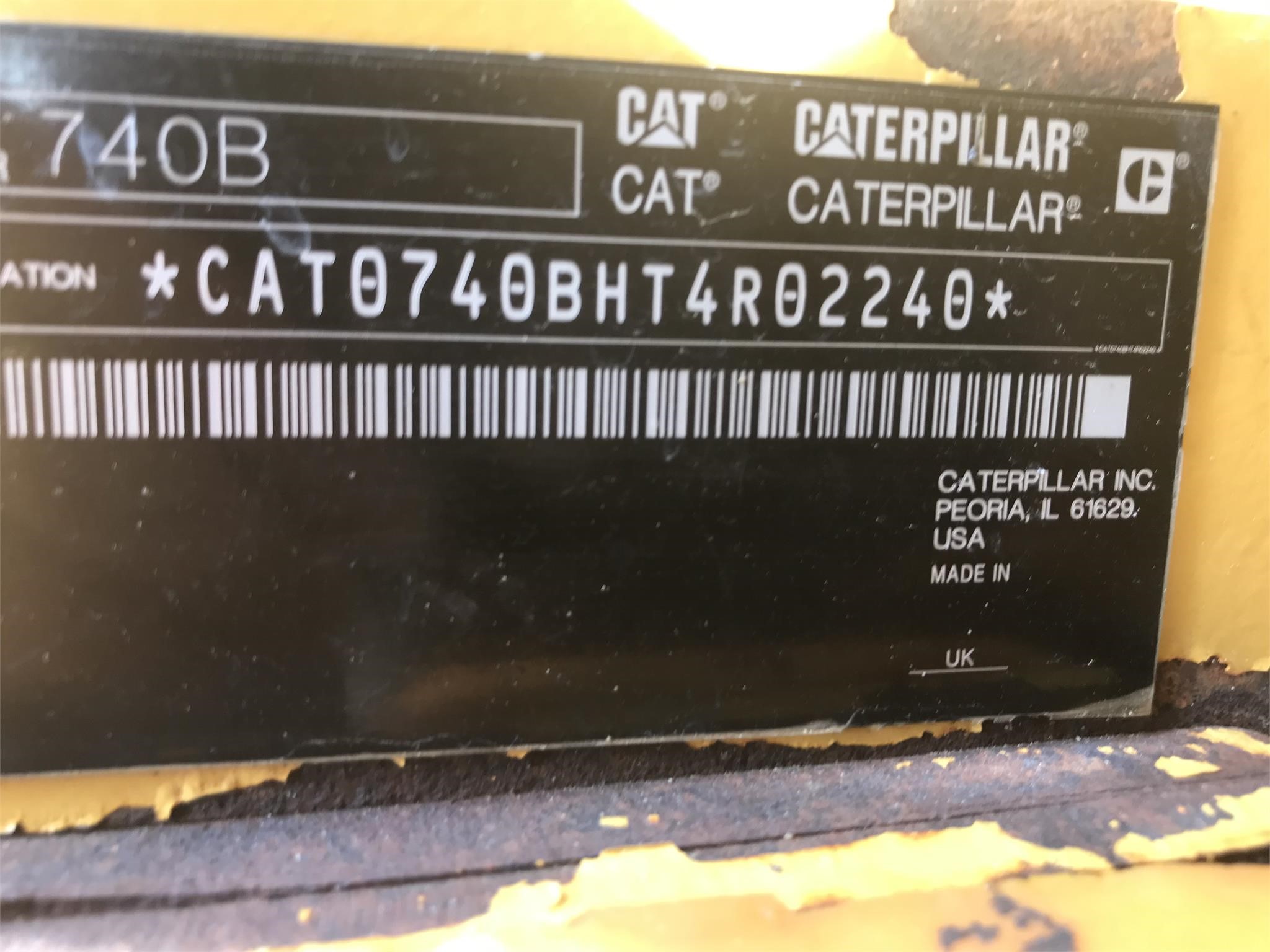 Photo of a 2014 Caterpillar 740B