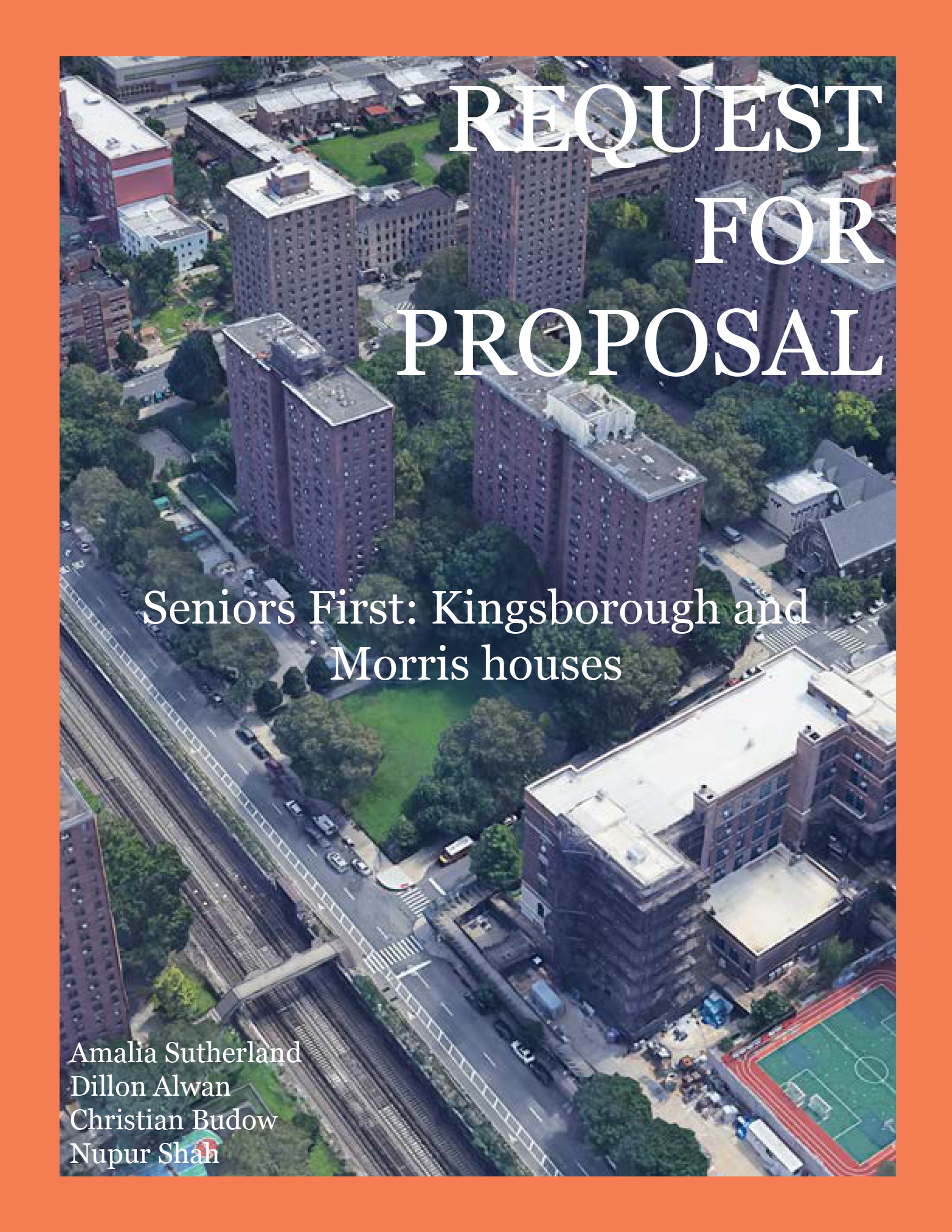 Request for Proposal Seniors First Kingsborough and Morris houses