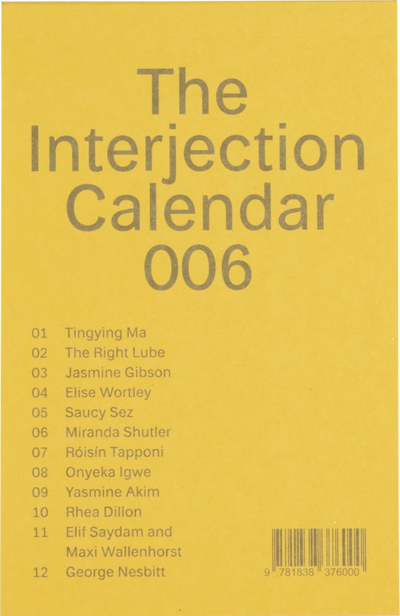 The Interjection Calendar 006