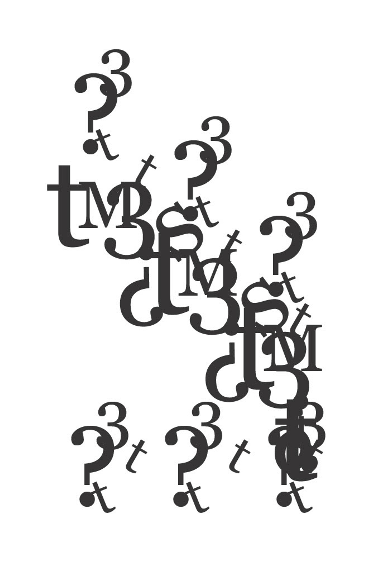 Letterform in layout