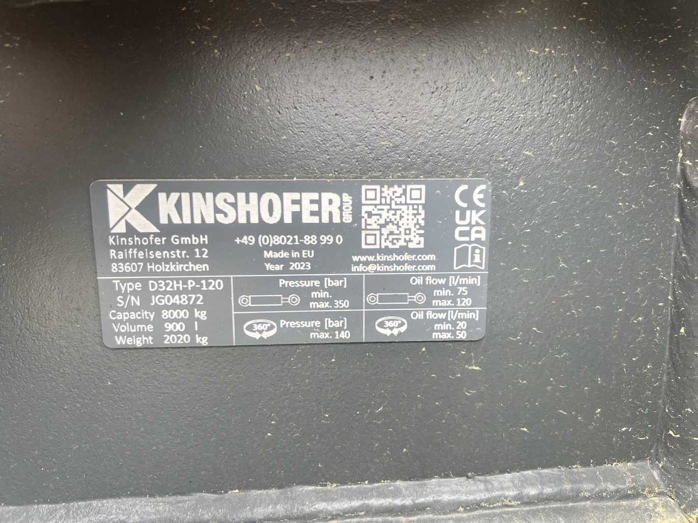 Photo of a 2023 Kinshofer D32H-P-120