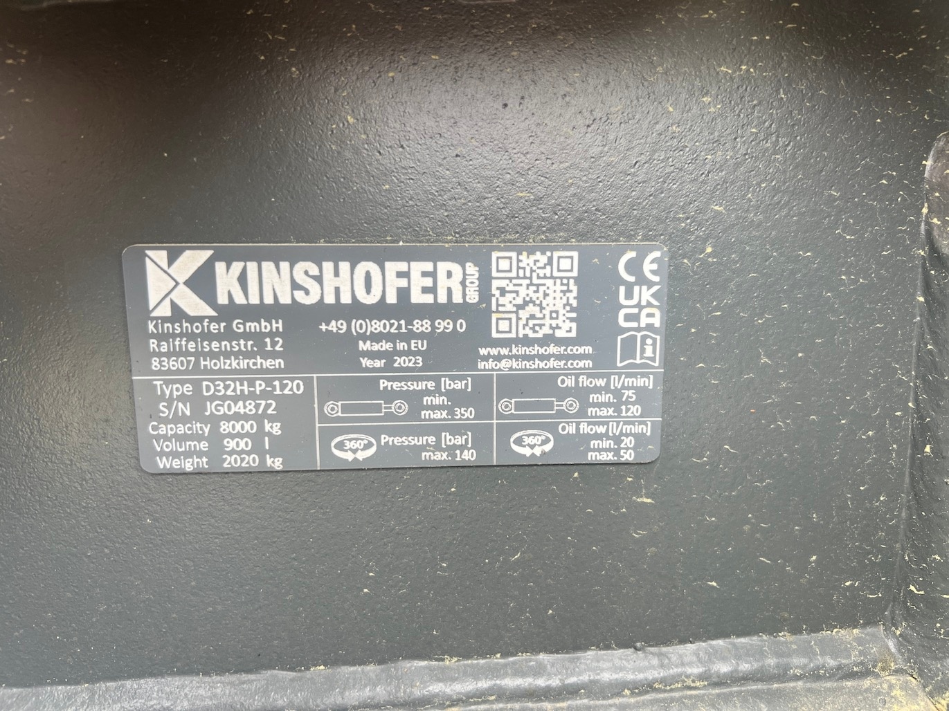 Used 2023 Kinshofer D32H-P-120 For Sale