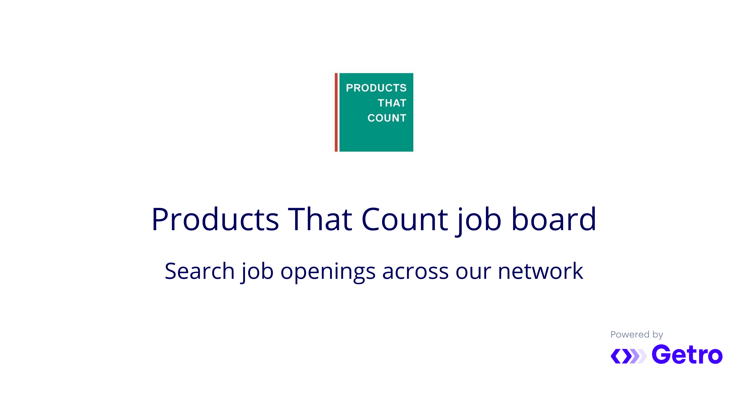 Jobs Products That Count Job Board