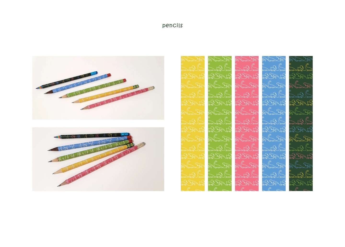 Mockup of mini meso branded pencils