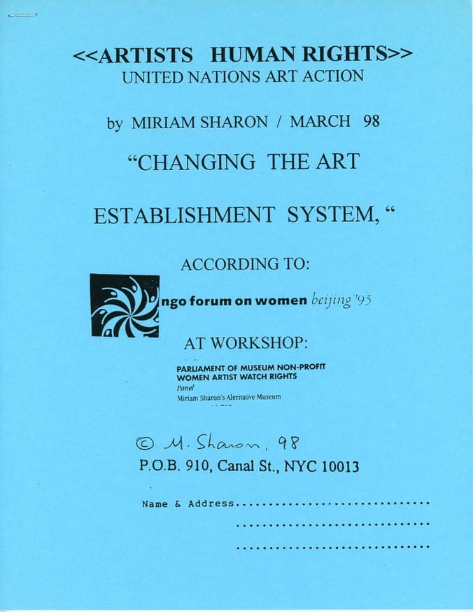 Changing the Art Establishment System                                                                                                                                                                                                                          