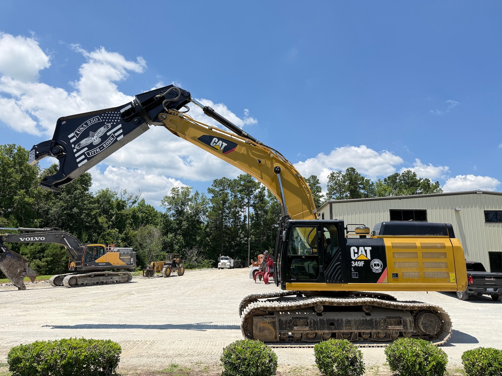 Used 2018 Caterpillar 349FL w Shear For Sale