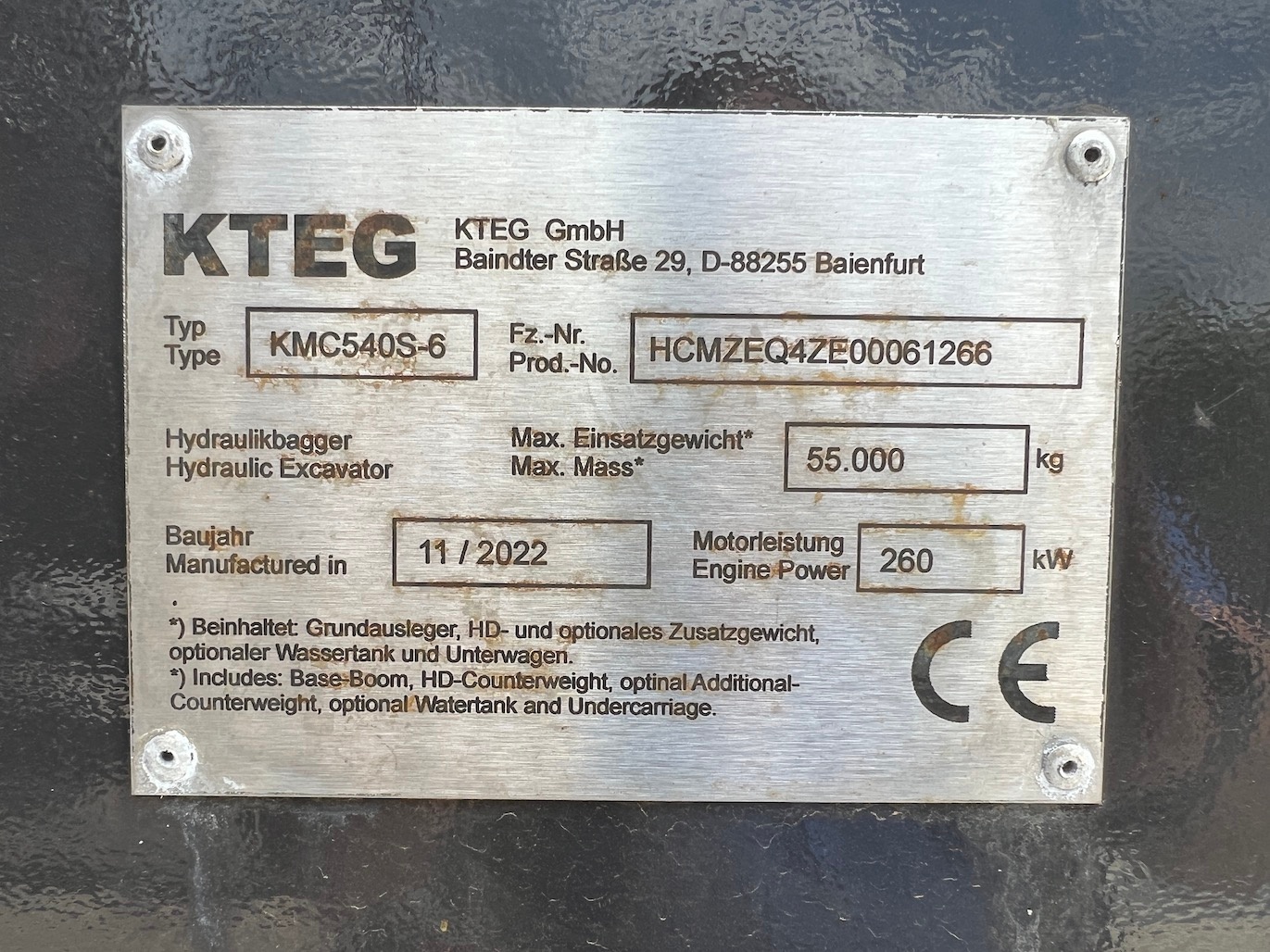 Used 2022 KTEG (Hitachi) KMC540S-6 For Sale