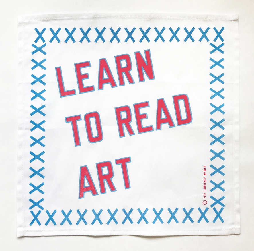 Lawrence Weiner - LEARN TO READ ART, 2019 - Printed Matter