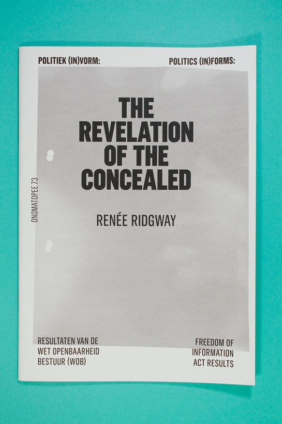 Renee Ridgway The Revelation Of The Concealed Printed Matter