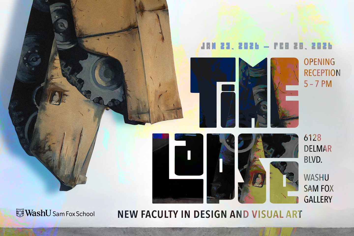 image of a tool on a white background with spots of color next to the text Time Lapse 