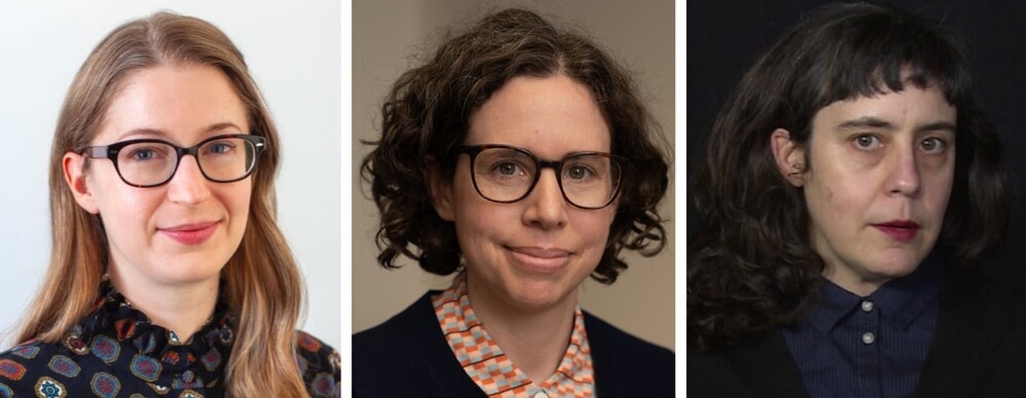 headshots of Dana Ostrander, Natalia Brizuela and Megan A. Sullivan