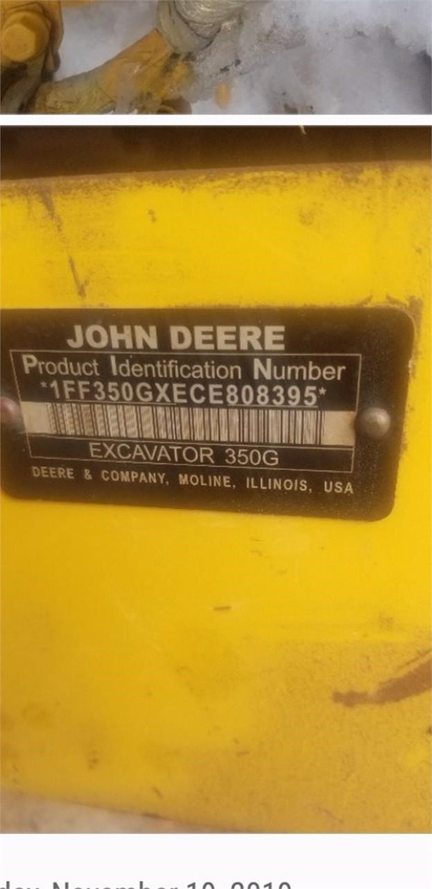 Photo of a 2012 John Deere 350G LC