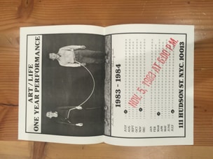 Art/Life One Year Performance Poster [Rope, stamped]