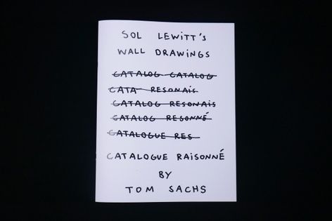 Tom Sachs zine — Sol LeWitt's Wall Drawings Catalogue Raisonné