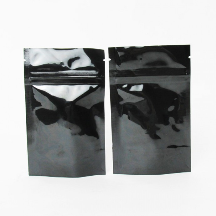 Photo of 3.125" X 5.0" X 2.0" Black/Black Stand Up Pouch (1,000/Case)