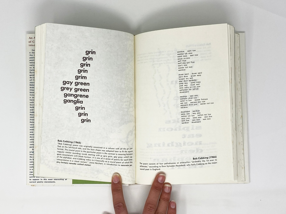 An Anthology of Concrete Poetry [first edition, hardback] thumbnail 9