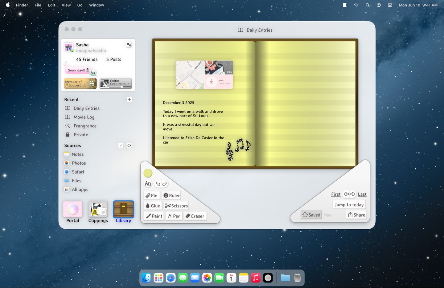 screenshot of app design