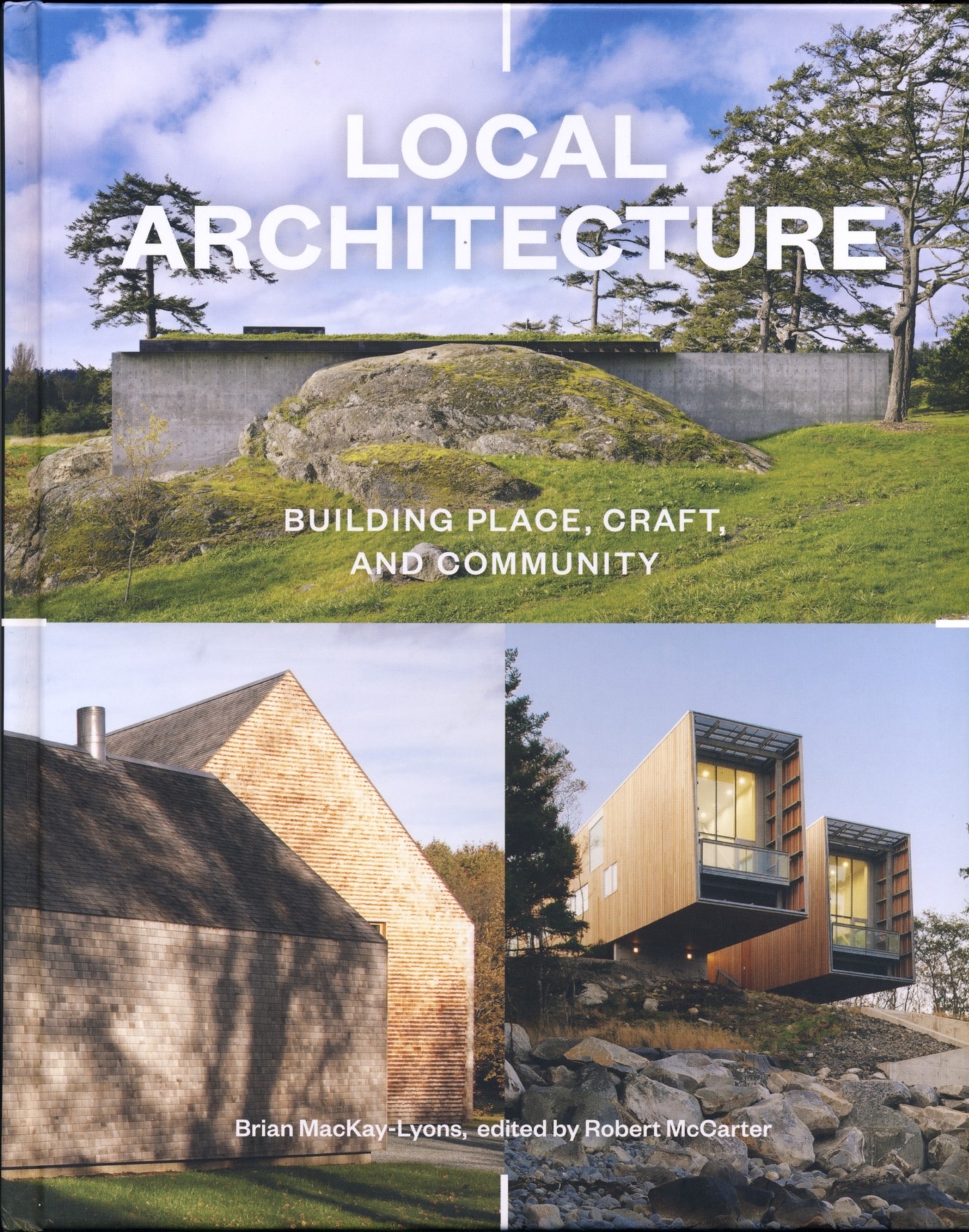 Cover of local architecture, featuring three exterior photos of buildings.