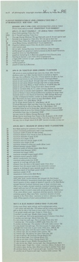 cc V TRE No. 9 : John & Yoko & Flux (1970)