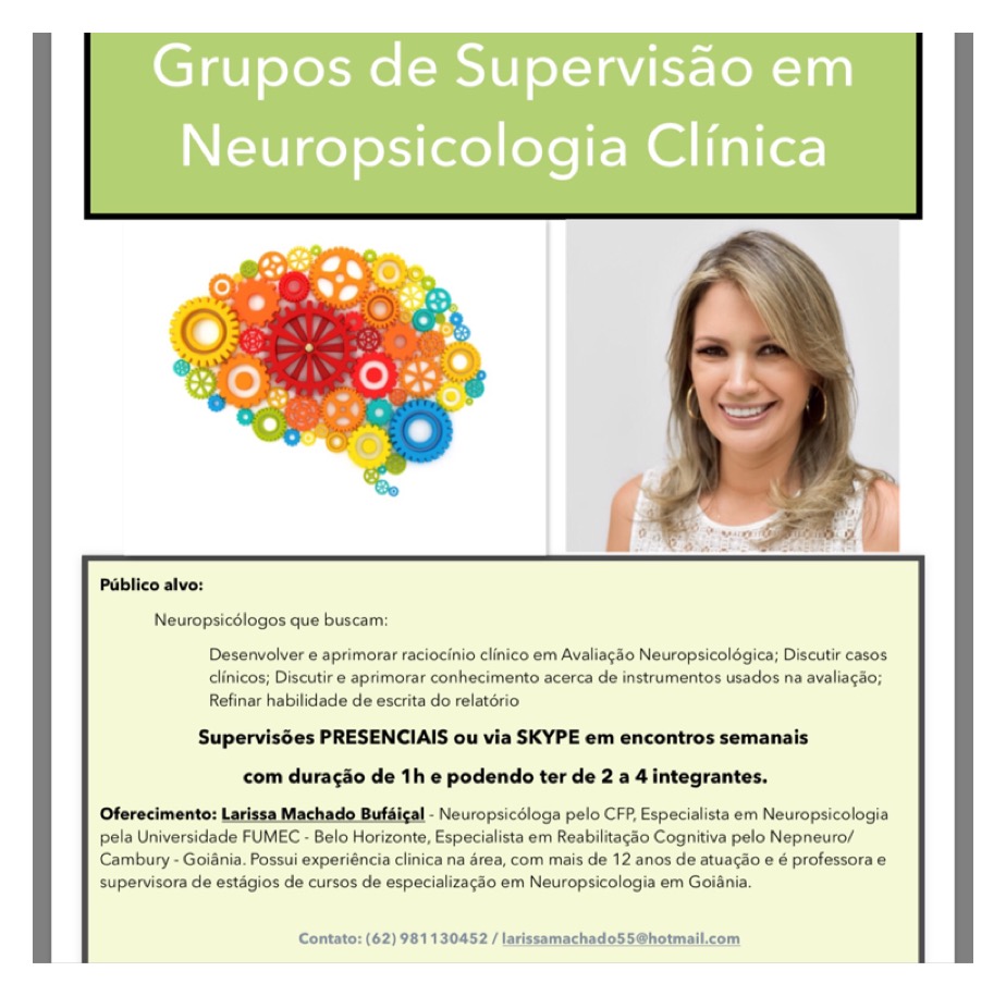 Grupos de supervisão em Neuropsicologia Clínica