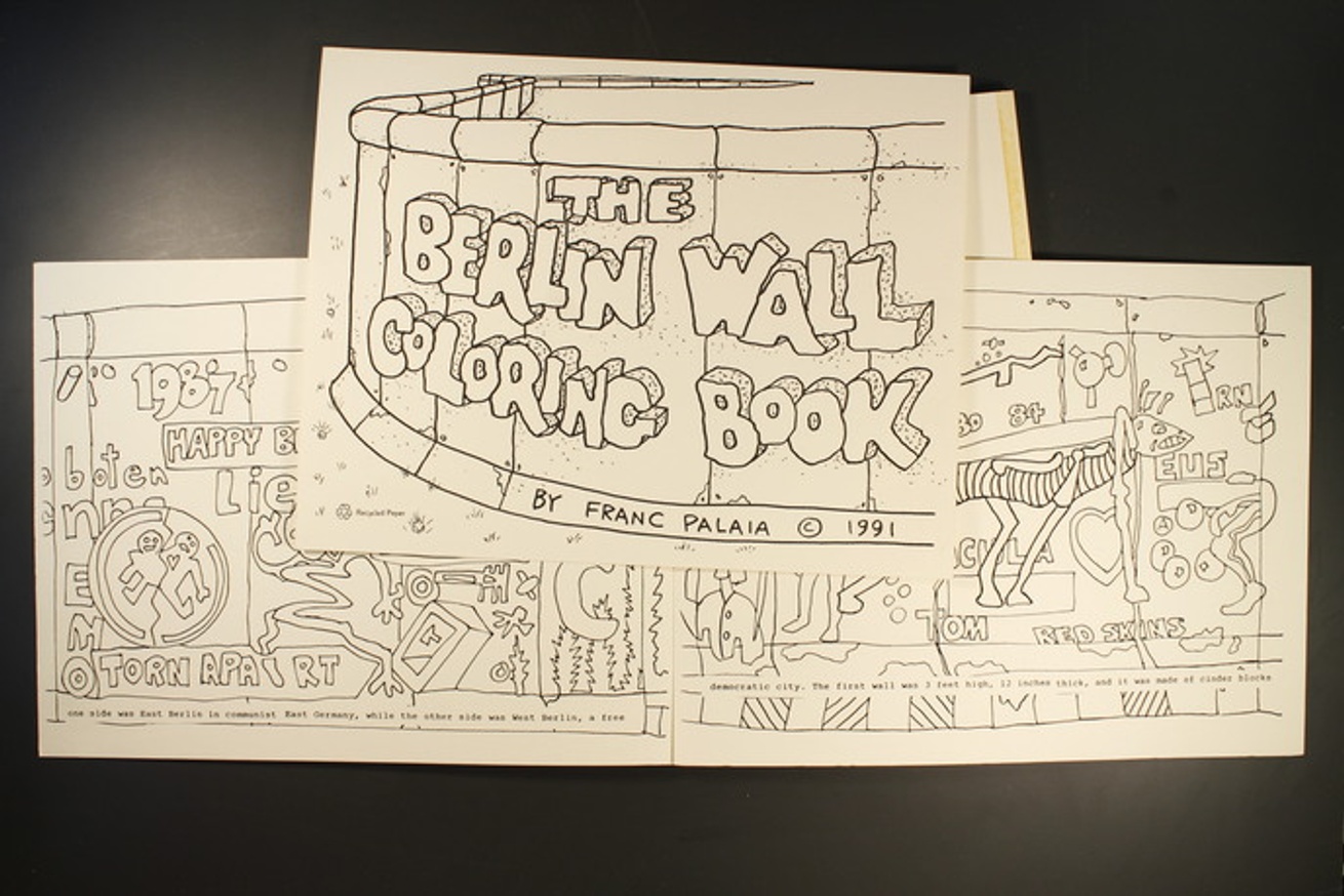 coloring pages of the berlin wall