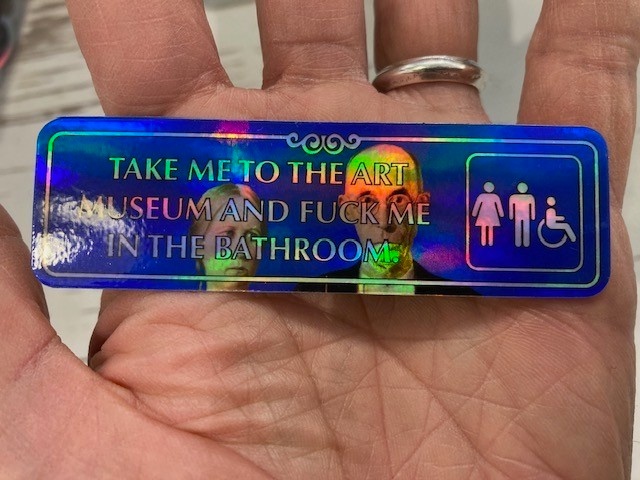 Take Me To The Museum Of Gothic… Holographic Sticker