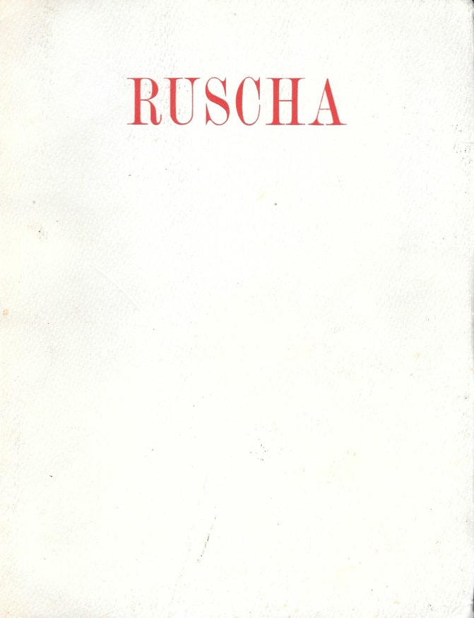 Ruscha: Romance with Liquids