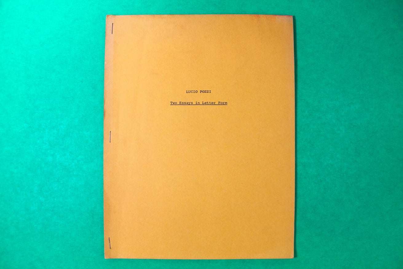 Two Essays in Letter Form