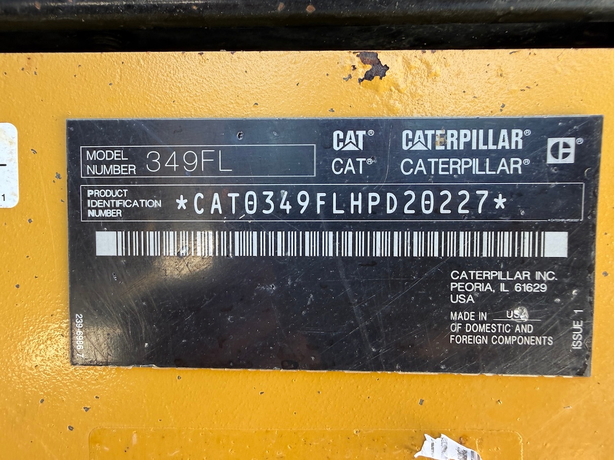 Used 2018 Caterpillar 349FL w Shear For Sale