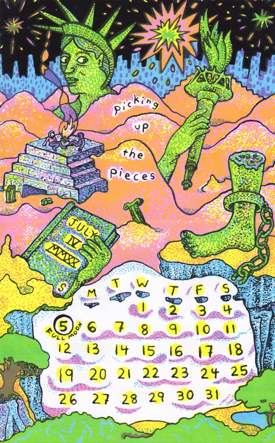 Leif Goldberg "Blindsight" 2020 Comic Calendar Printed Matter