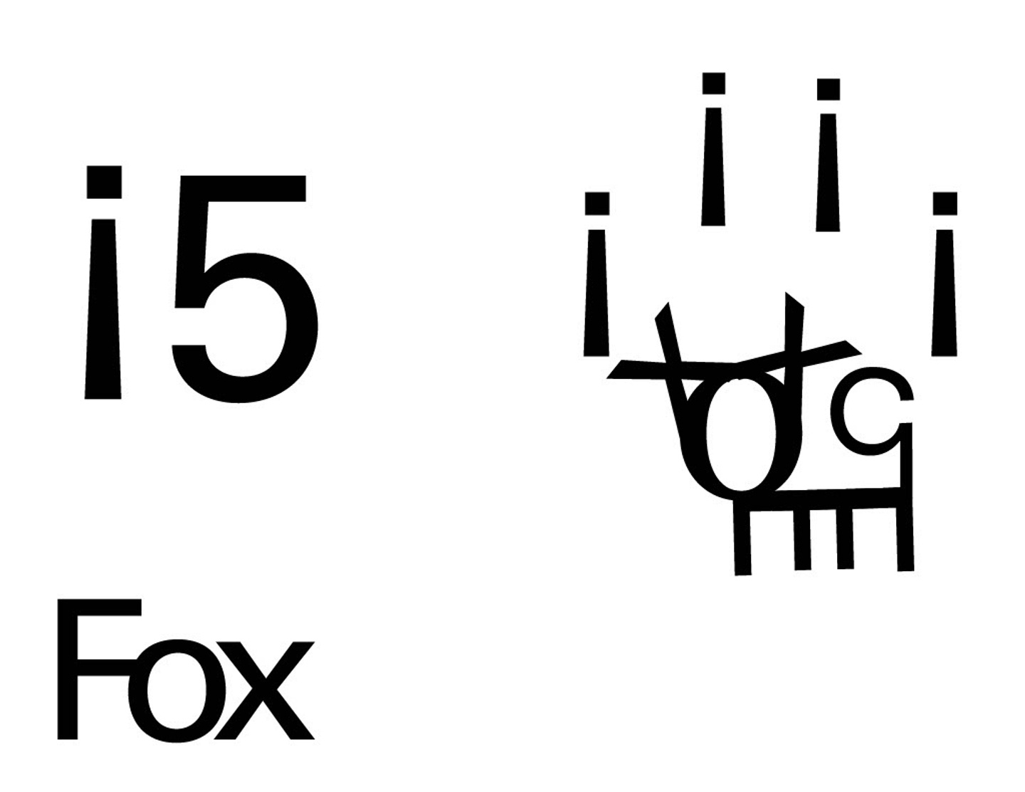 Letterform in layout