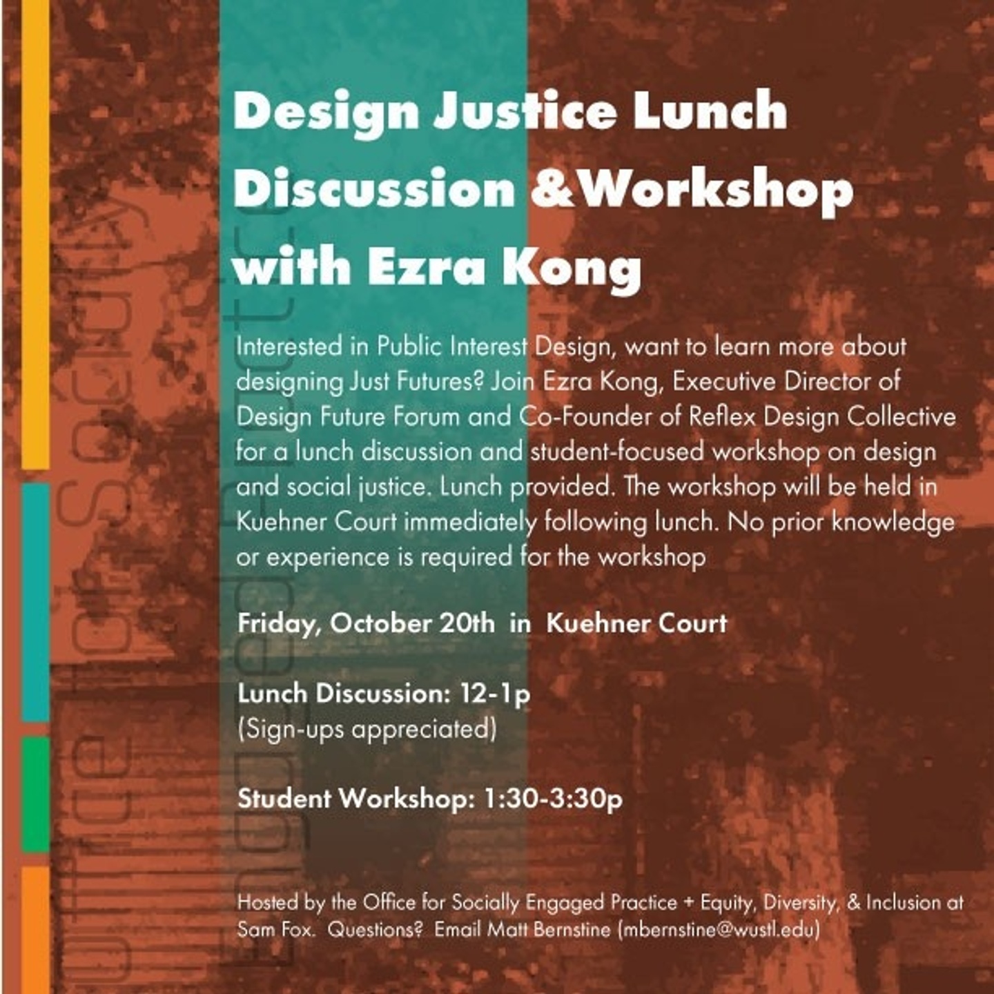 image of graphic for Design Justice Lunch Discussion and Workshop with Ezra Kong