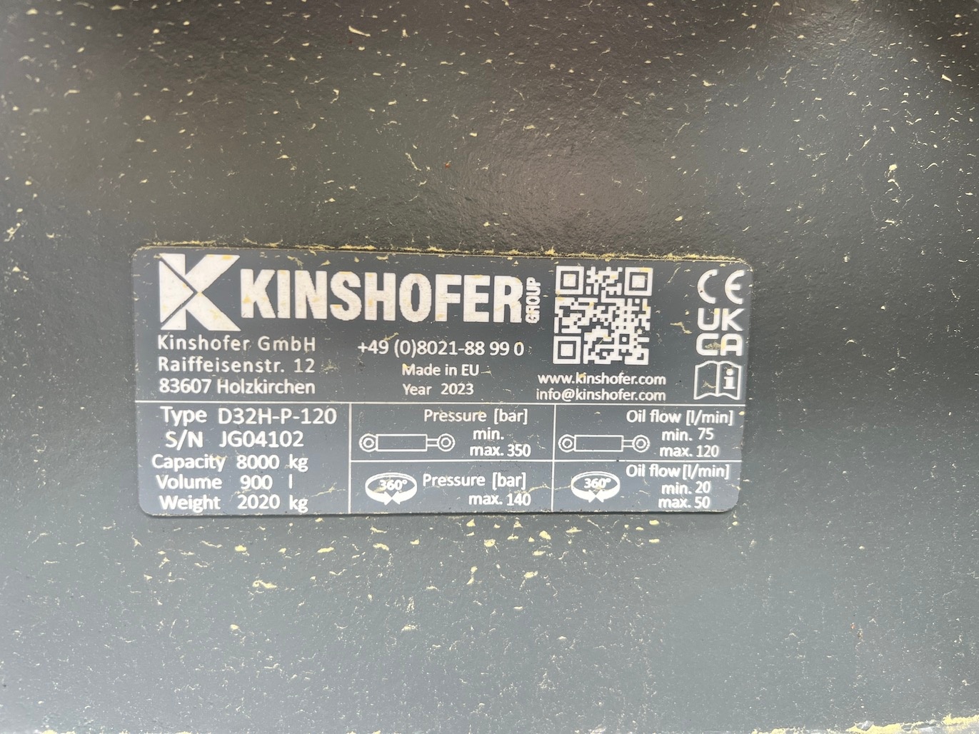 Used 2023 Kinshofer D32H-P-120 For Sale
