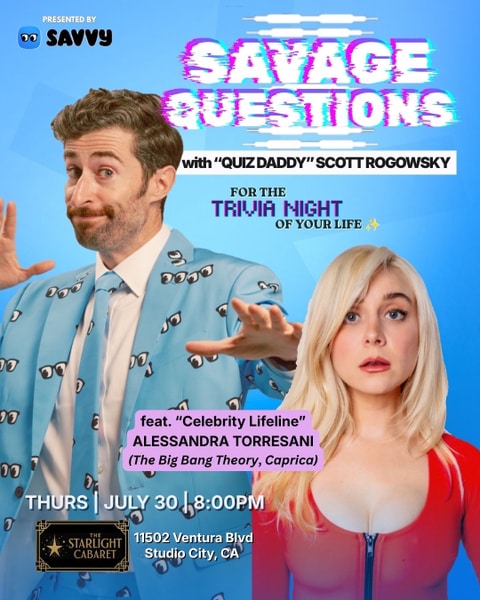 SAVAGE QUESTIONS with “QUIZ DADDY” SCOTT ROGOWSKY