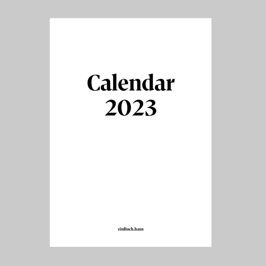 Calendar. 2023