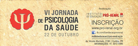 VI Jornada de Psicologia de Psicologia da Saúde