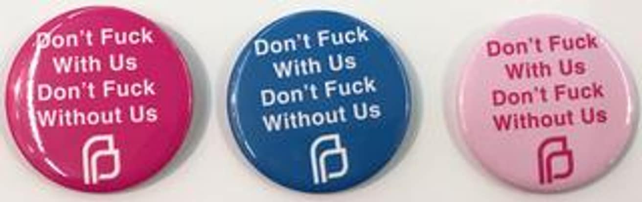 DON'T FUCK WITH US, DON'T FUCK WITHOUT US Large Button