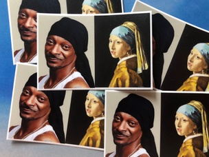 Snoop and the Pearl Earring Sticker