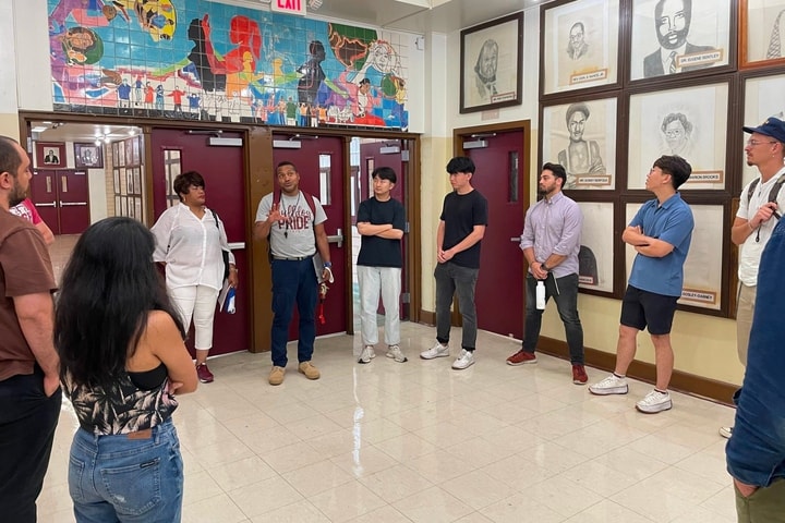 on a tour at Sumner High School