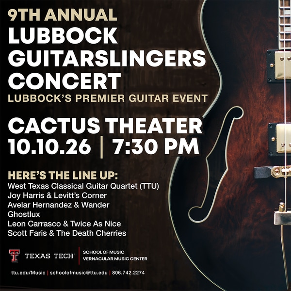 Lubbock Guitarslingers Annual Show 2026 - Live at Cactus Theater!