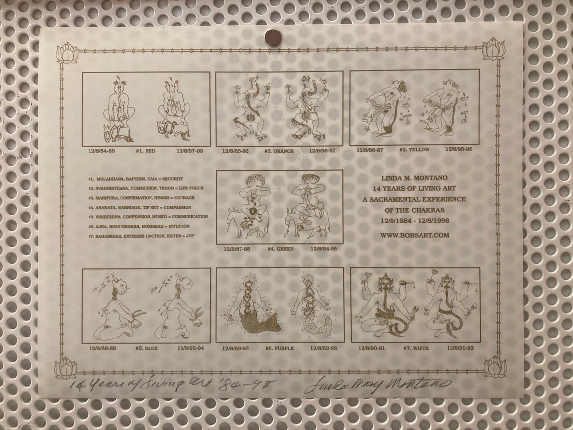 14 Years of Living Art: A Sacramental Experience of the Chakras 12/8/1984 - 12/8/1998 [White]