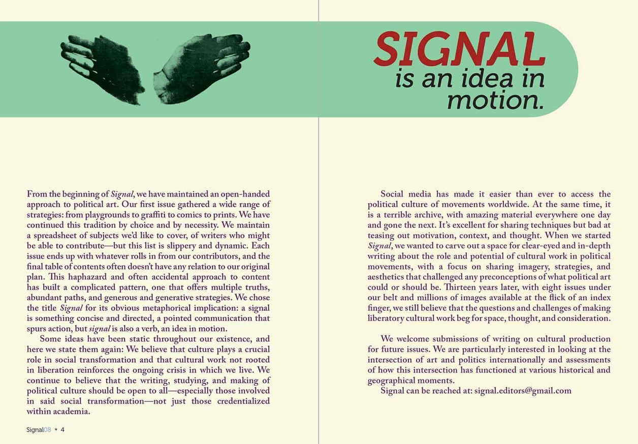 Signal: A Journal of International Political Graphics and Culture thumbnail 2
